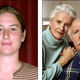 Sawyer (left) is adjusting quite well to the death of her parents, pictured in an August 2004 photograph.
